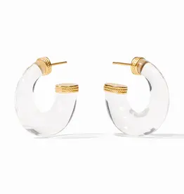 Julie Vos Madison Statement Hoop - Clear Acrylic - M