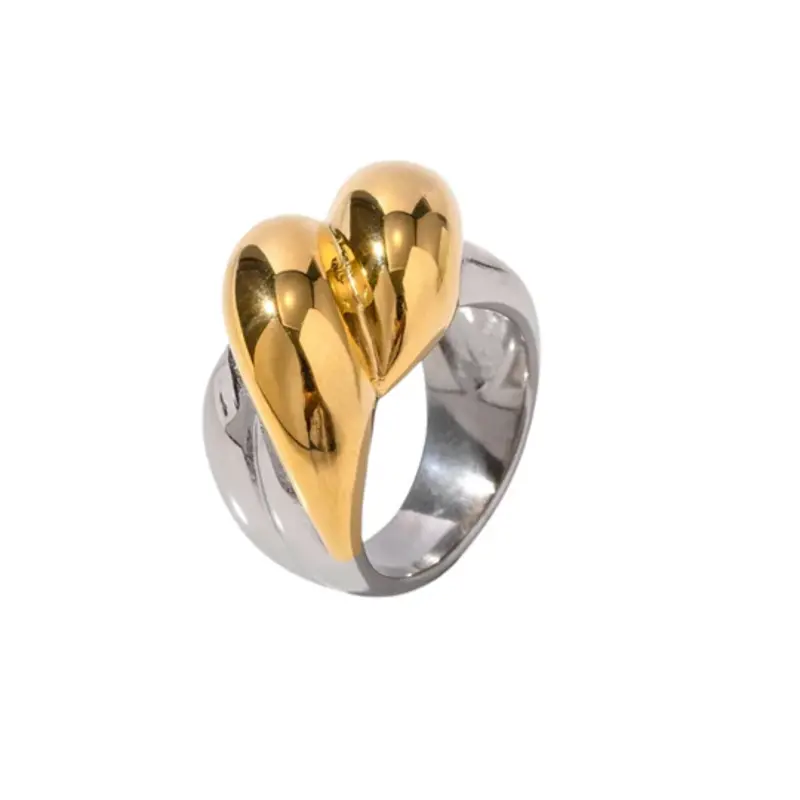 Two Toned Twist Ring