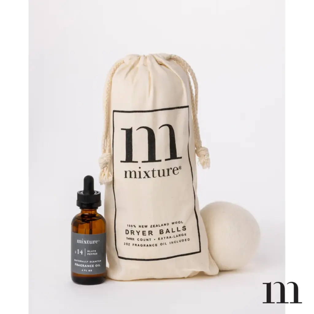 Black Pepper 2oz Oil & 3 Wool Dryer Balls