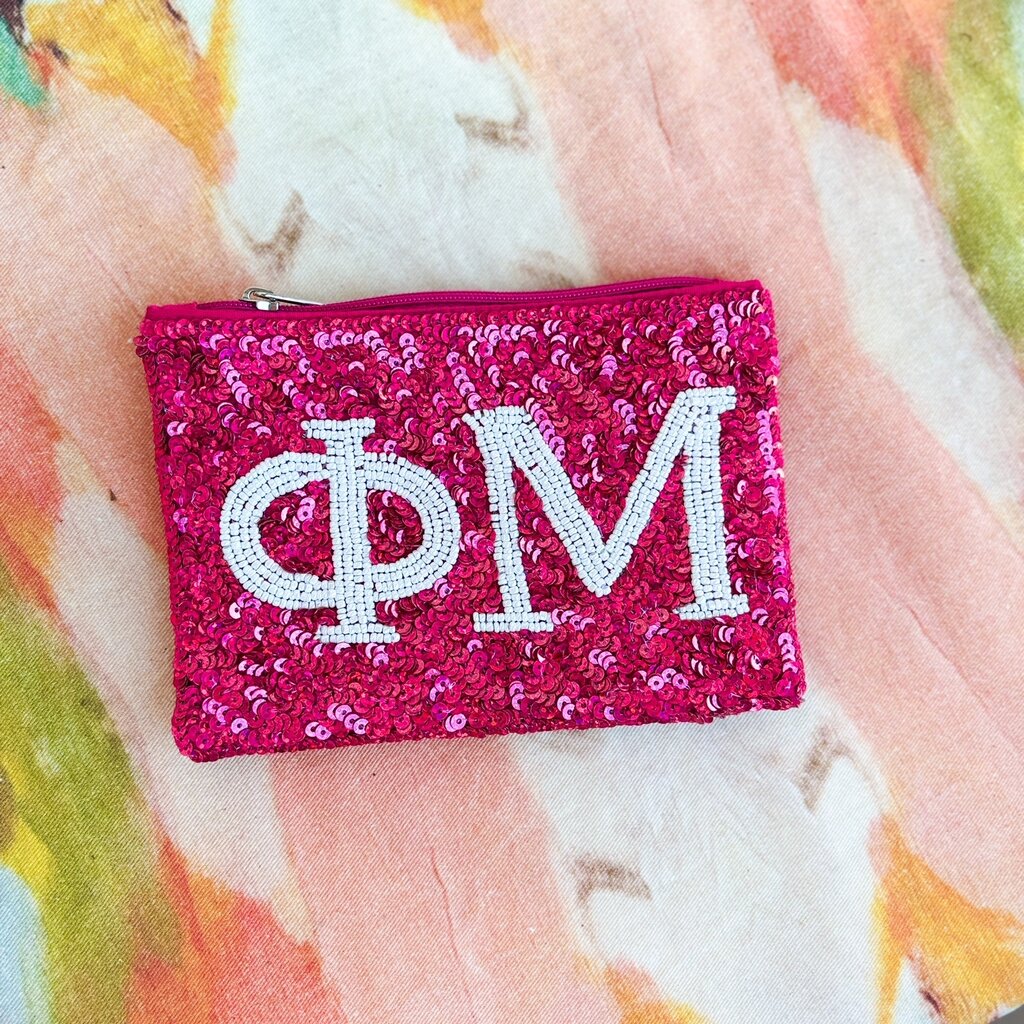 Sorority Sequin Pouch - PHI MU