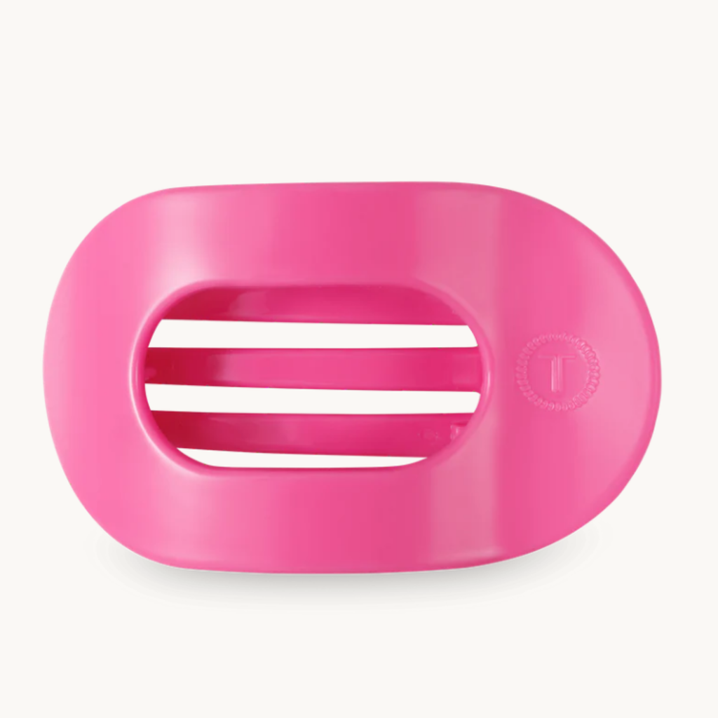 Paradise Pink Large Flat Round Hair Clip