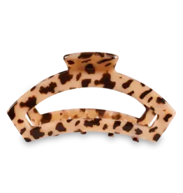 Open Blonde Tortoise Large Hair Clip