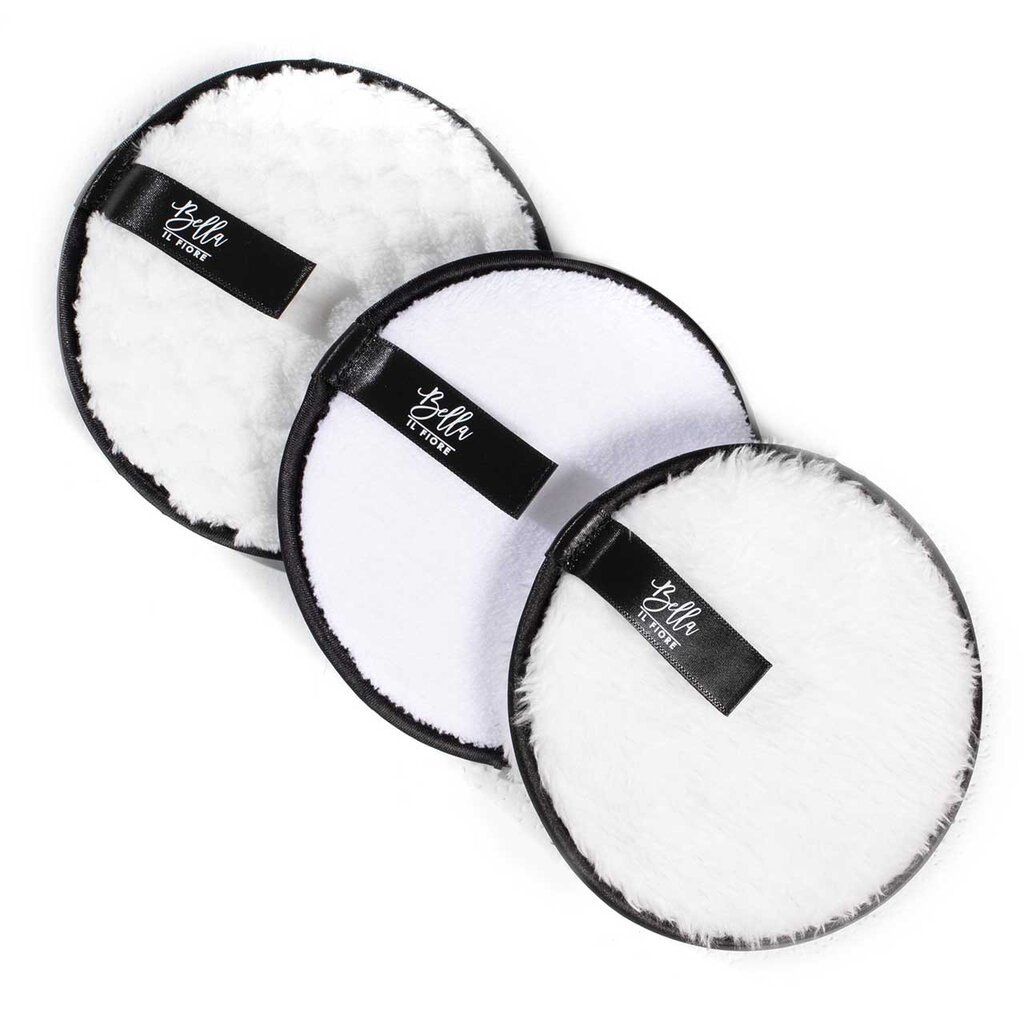 3pc Face Cleansing Pad - White/Black