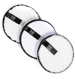 3pc Face Cleansing Pad - White/Black