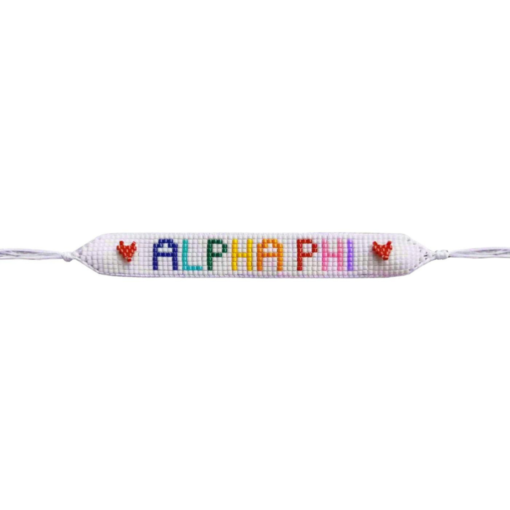 APHI Rainbow Letters Beaded Bracelet