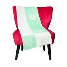 Woven Monogram Circle Blanket (50"x60") KD