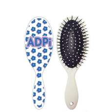 Floral Hairbrush Alpha Delta Pi