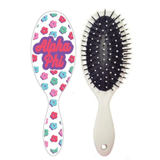 Floral Hairbrush Alpha Phi