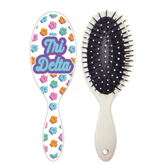 Floral Hairbrush Tri Delta