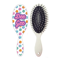 Floral Hairbrush Delta Gamma
