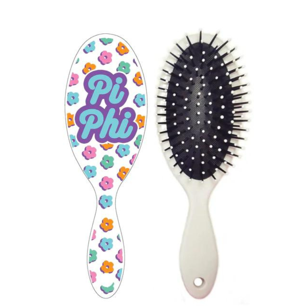 Floral Hairbrush Pi Beta Phi