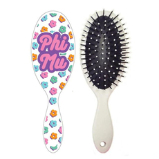 Floral Hairbrush Phi Mu