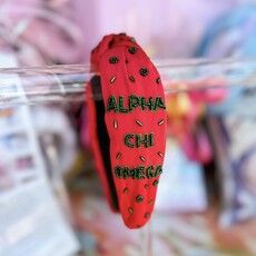 Sorority Beaded Headband - AXO