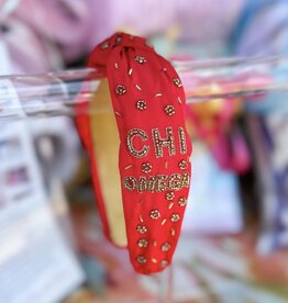 Sorority Beaded Headband - Chi O