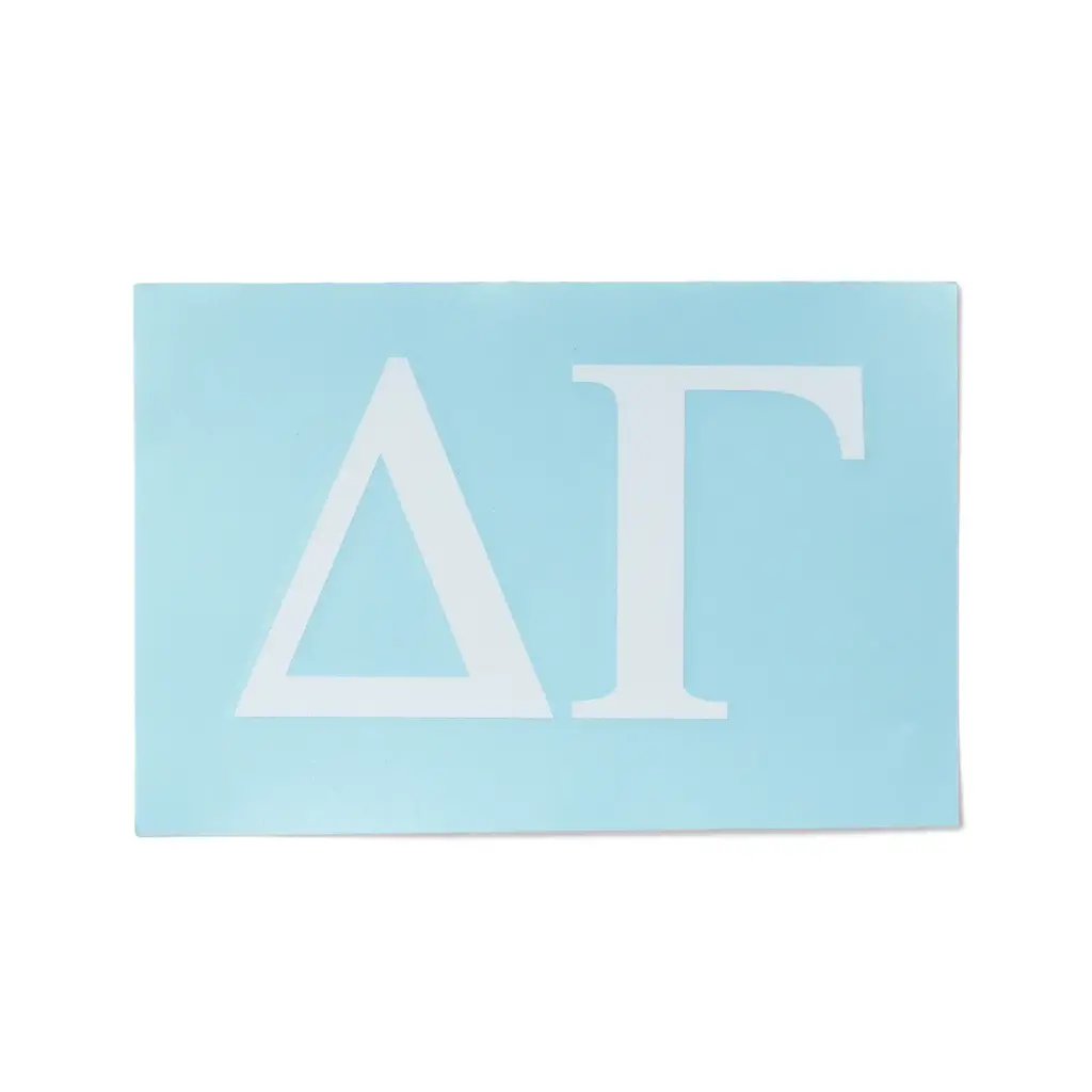 SORORITY WHITE CAR DECAL DG