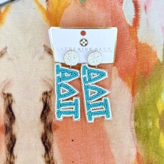 ADPi Sorority Beaded Earrings
