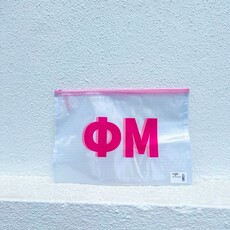 PHI MU Zip Bag