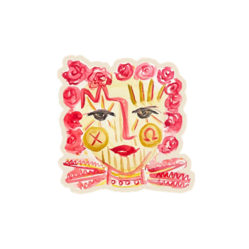 Over The Moon Chi Omega Sister Decal