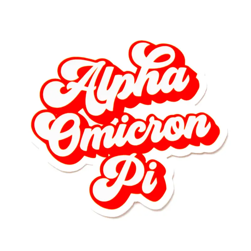 Sorority Retro Decal ALPHA OMICRON PI