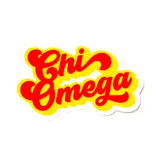 Over The Moon Sorority Retro Decal CHI OMEGA