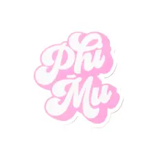 Sorority Retro Decal PHI MU