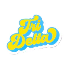 Sorority Retro Decal TRI DELTA