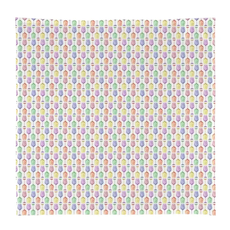 Colorful Wine Glasses Square