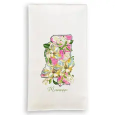 Floral Mississippi Tea Towel