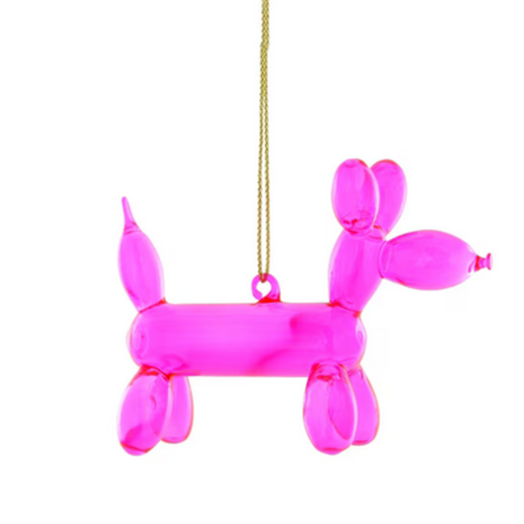 Cody Foster & Co Balloon Pup Pink Ornament