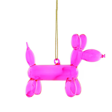 Cody Foster & Co Balloon Pup Pink Ornament