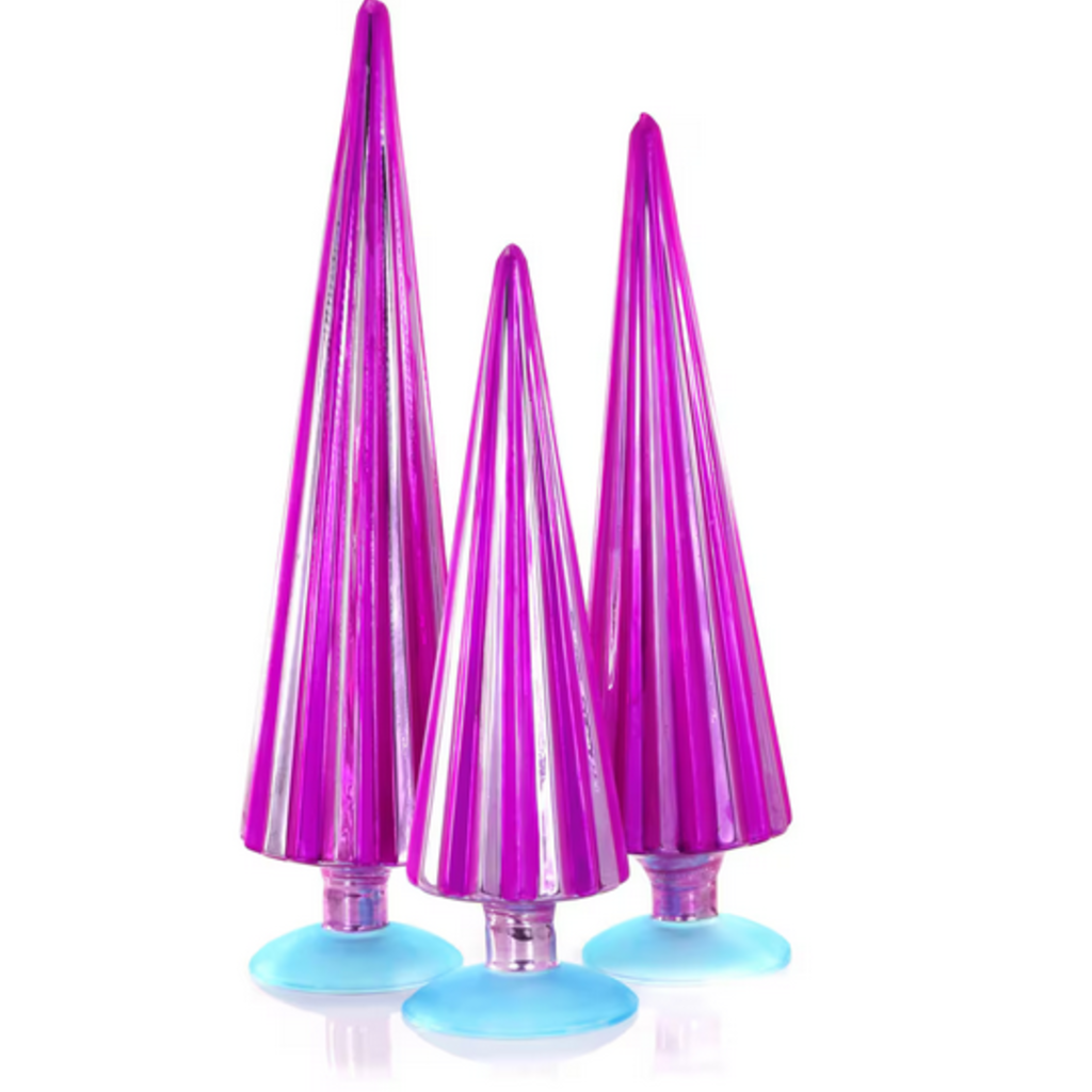 Cody Foster & Co Pleated Tree Fuchsia Pink 12in