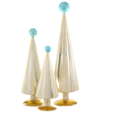 PLEATED TREE - PEARL BLUE 16.25in