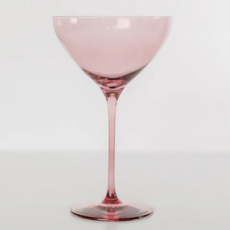 Estelle Colored Glass Rose Martini Glass