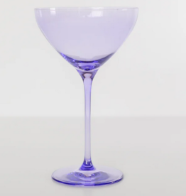 Estelle Colored Glass Lavender Martini Glass