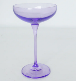 Estelle Colored Glass Lavender Champagne Coupe