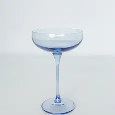 Estelle Colored Glass Cobalt Blue Champagne Coupe