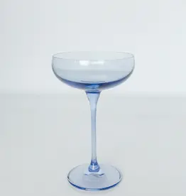Estelle Colored Glass Cobalt Blue Champagne Coupe
