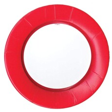 Linen Red Dinner Plates