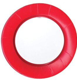 Linen Red Dinner Plates