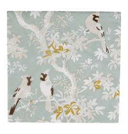Caspari Scenic Songbirds Celado Cocktail Napkin