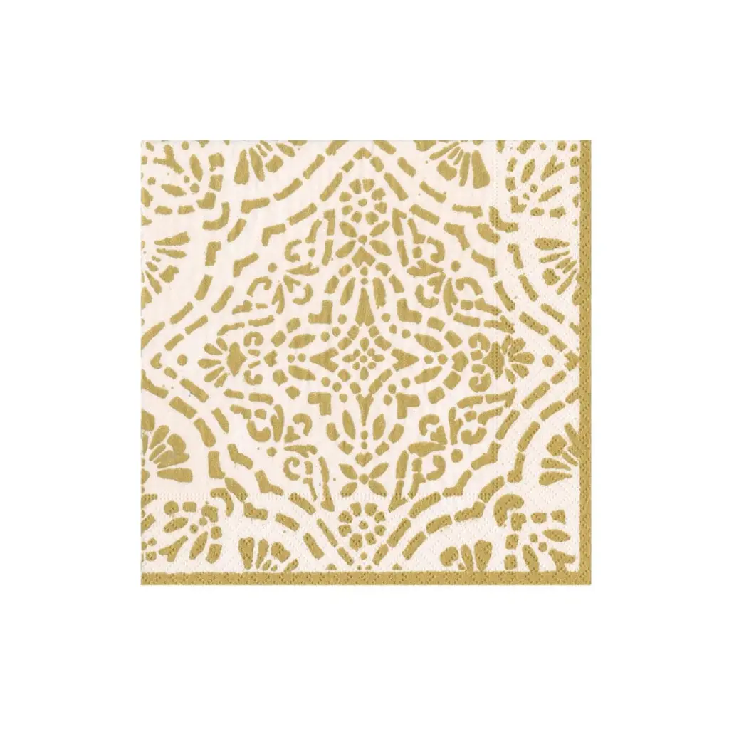 Napkin Cocktail Annika Ivory/Gold