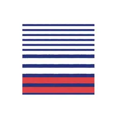 Breton Stripe Blue Cocktail Napkin
