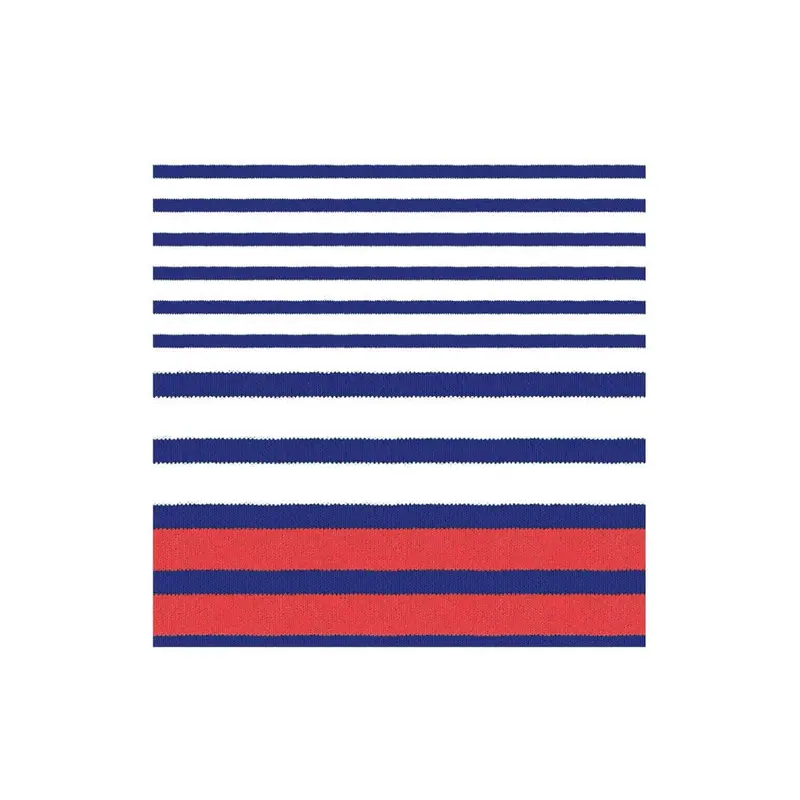 Breton Stripe Blue Cocktail Napkin