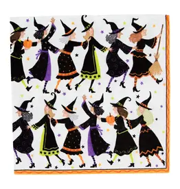 Witches Conga Line Cocktail Napkin
