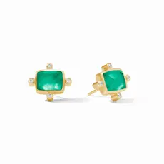 Clara Stud Iridescent Emerald Green - OS