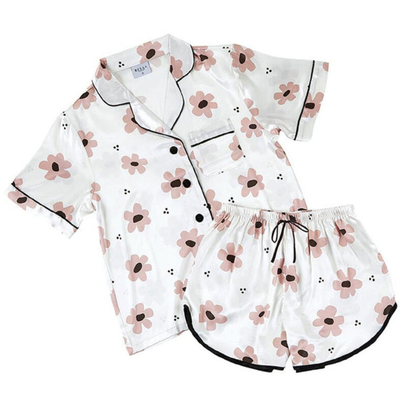 Floral Two Piece PJ Set Shorts