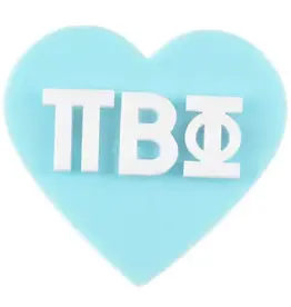Over The Moon Sorority Acrylic Heart Pin Pi Beta Phi