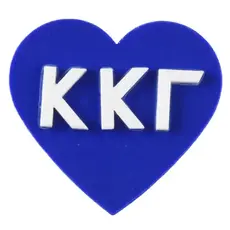 Sorority Acrylic Heart Pin Kappa Kappa Gamma