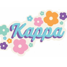 Greek Flower Child Decal Kappa Kappa Gamma