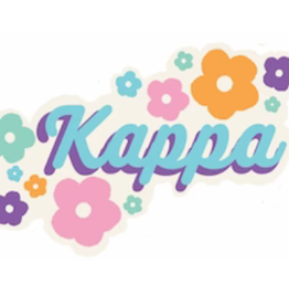 Over The Moon Greek Flower Child Decal Kappa Kappa Gamma